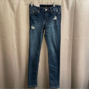 Joe’s Girls The Olivia Mid Rise Convertible Skinny Distressed Jeans Size 16